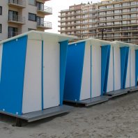 Sudura in plastic garderoba plaja